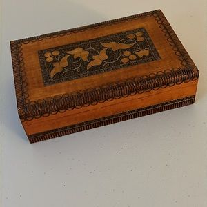 Polish Handcarved Wooden Box